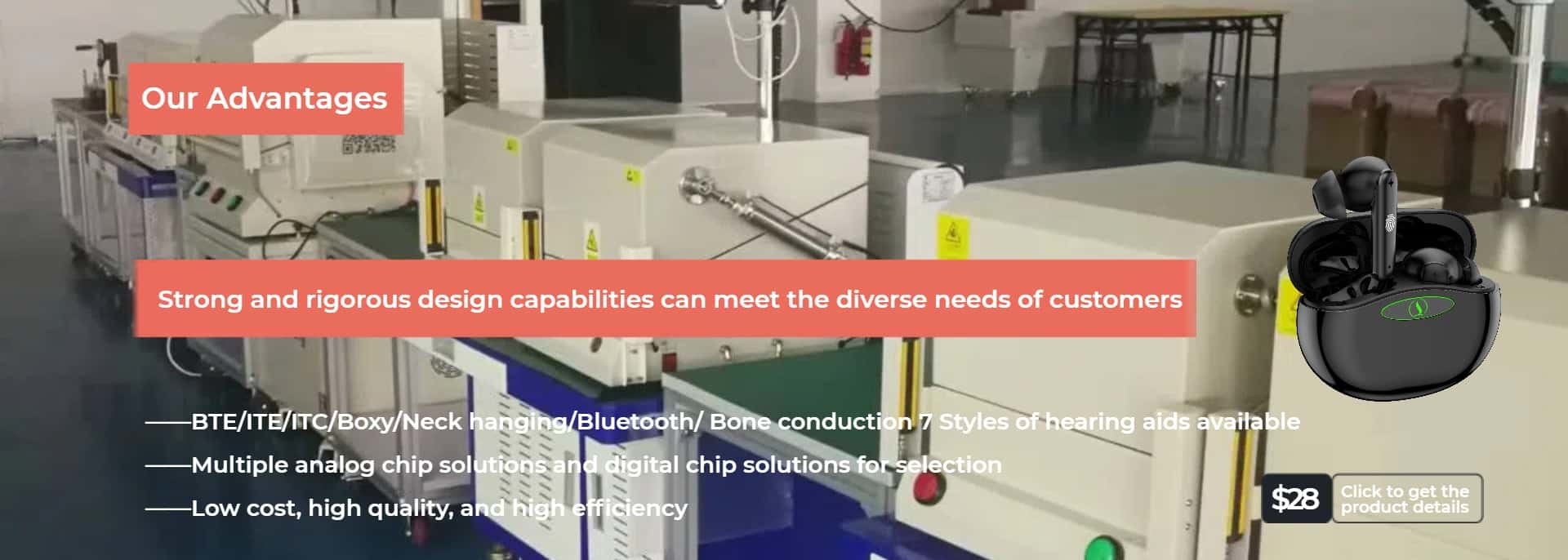 qualidade Aparelhos auditivos OTC fábrica