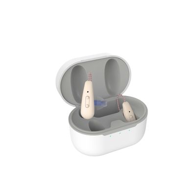 Auxílios auditivos sem fio invisíveis com 8 canais