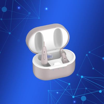 Aparelhos Auditivos Invisíveis OTC Ganho de 35dB Amplificador de Som Digital Dispositivo Auditivo Recarregável de 8 Canais
