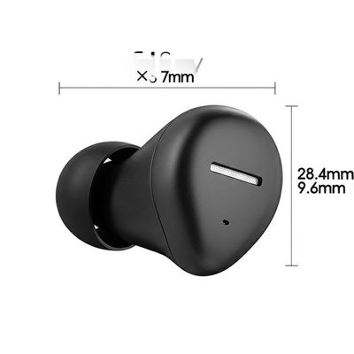 Fone de ouvido Bluetooth intra-auricular de 28,4mm × 9,9mm × 7,6mm com certificações RSL SCCP e áudio na indústria musical