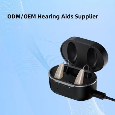 Aparelhos auditivos digitais leves, apenas 2,6g, bege ou personalizados, com certificação FDA