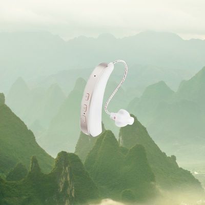 Over The Counter Auxílios auditivos OTC 32dB Ganho médio e amplificadores de som digitais Bateria de lítio recarregável Configurações programáveis