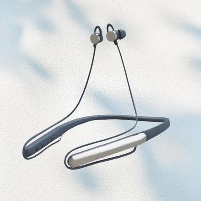 Aparelhos auditivos Bluetooth com pendente no pescoço com bateria de longa duração de 80 horas e cancelamento de ruído