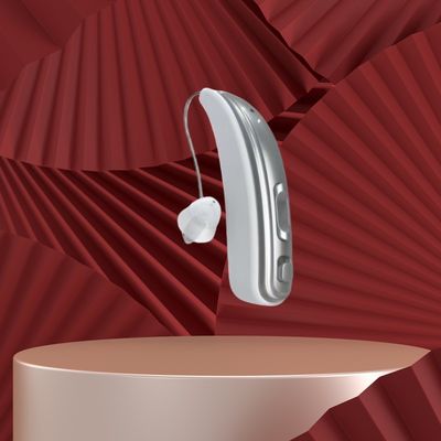 Aparelhos auditivos OTC invisíveis BTE com cancelamento de ruído e desinfecção ultravioleta amplificador auditivo recarregável